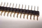 Pinheader 2.54mm 1x40 Pins Male gedraaid
