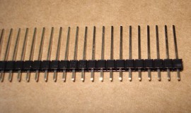 Pin Header 2.54mm  3x 1x40 pins Recht Male 17mm